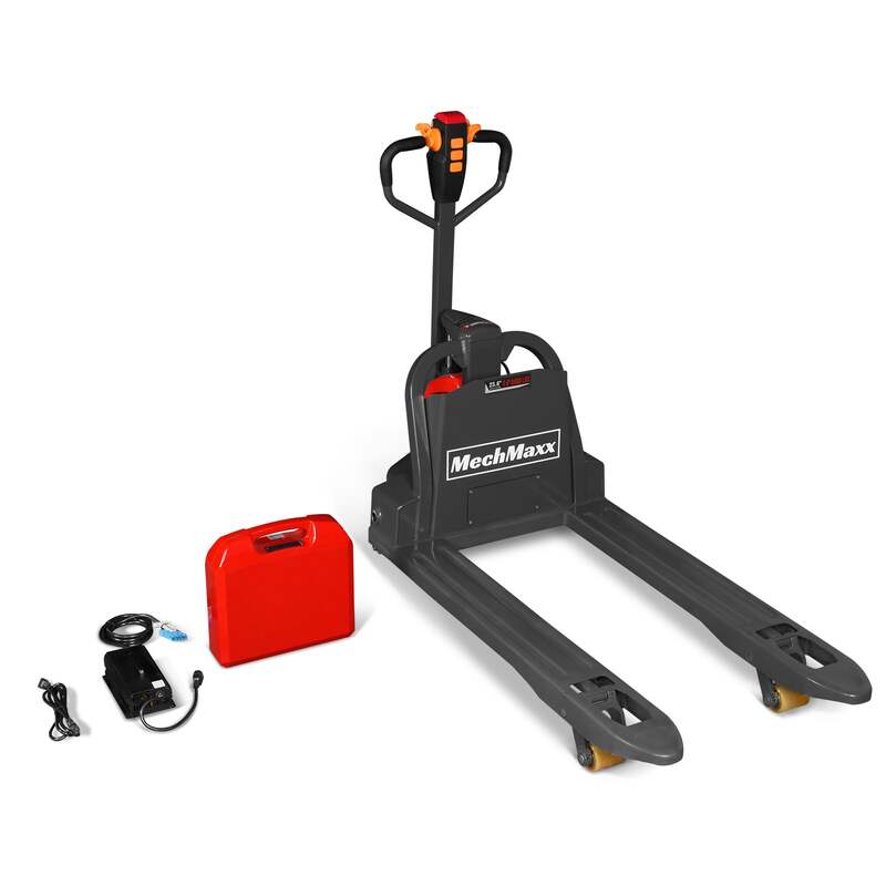MechMaxx 202002 Electric Pallet Jack – 4400 lb Lithium Battery Walkie Pallet Truck with 45" Forks
