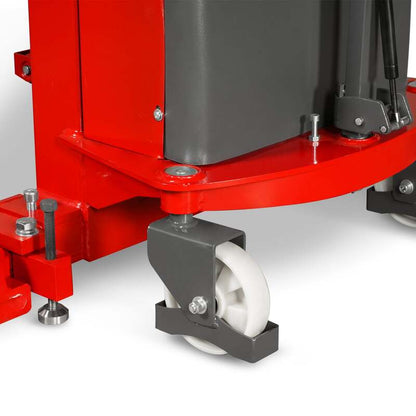 MechMaxx 202006 S33-118S Semi-Electric Straddle Stacker 3300 lb 118" Lift Adjustable Forks & Legs