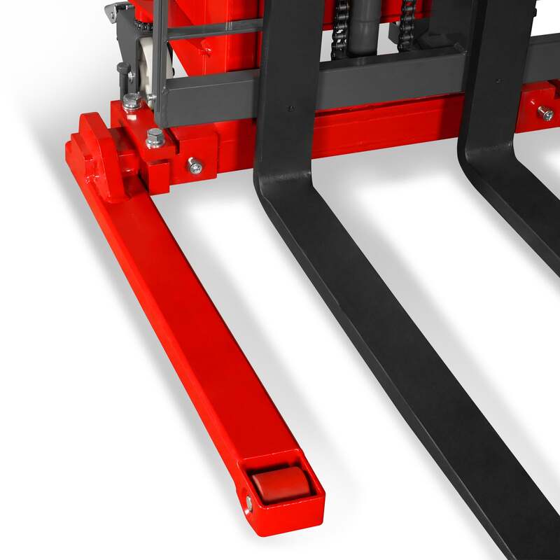 MechMaxx 202012 S33-138S Semi-Electric Straddle Stacker 3300 lb 138" Lift Adjustable Forks & Legs