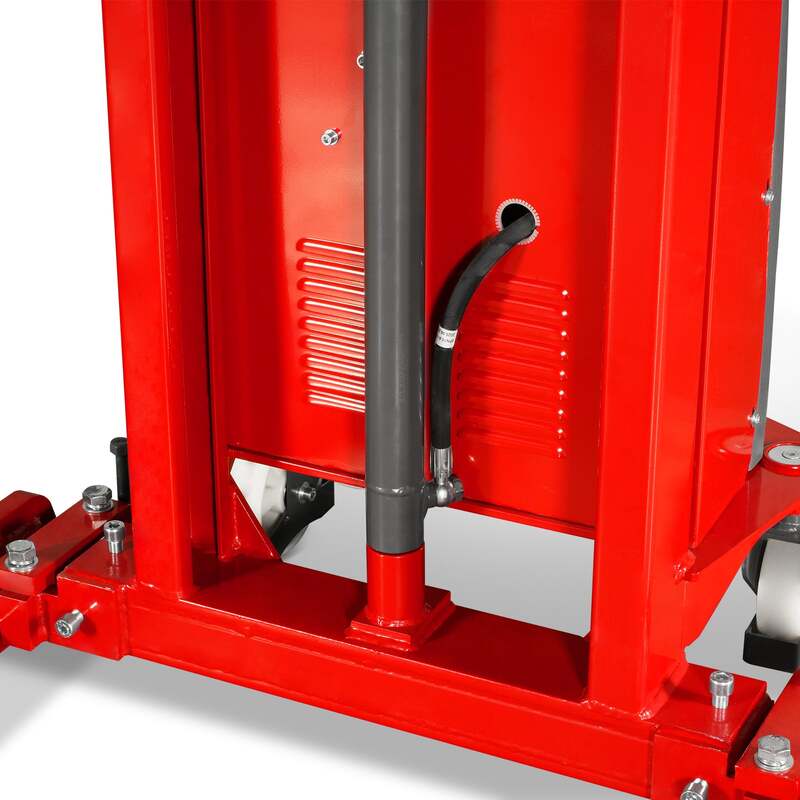 MechMaxx 202012 S33-138S Semi-Electric Straddle Stacker 3300 lb 138" Lift Adjustable Forks & Legs