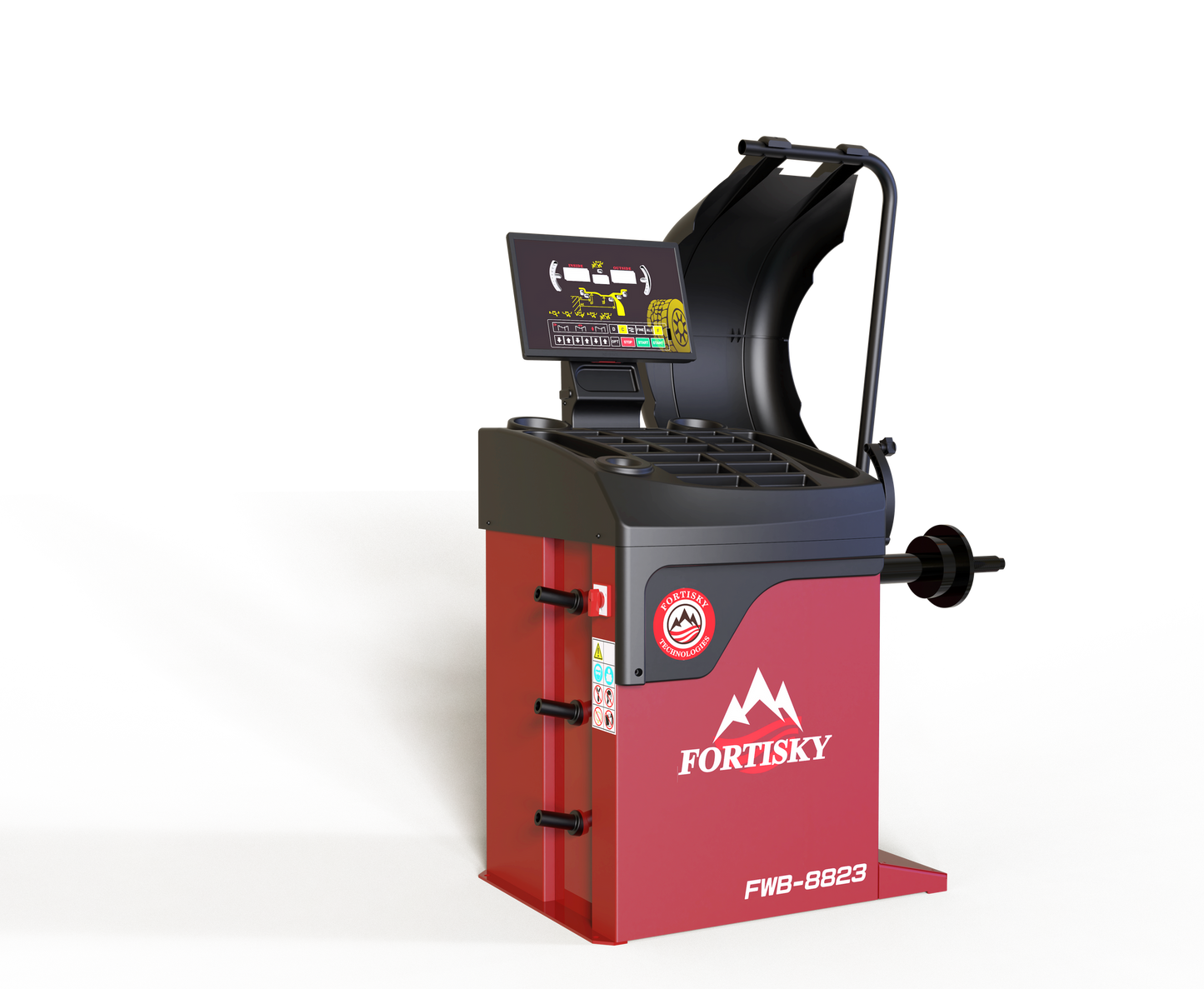 Fortisky T8-8823 Leverless Center Post Tire Changer Fully Automatic Combo