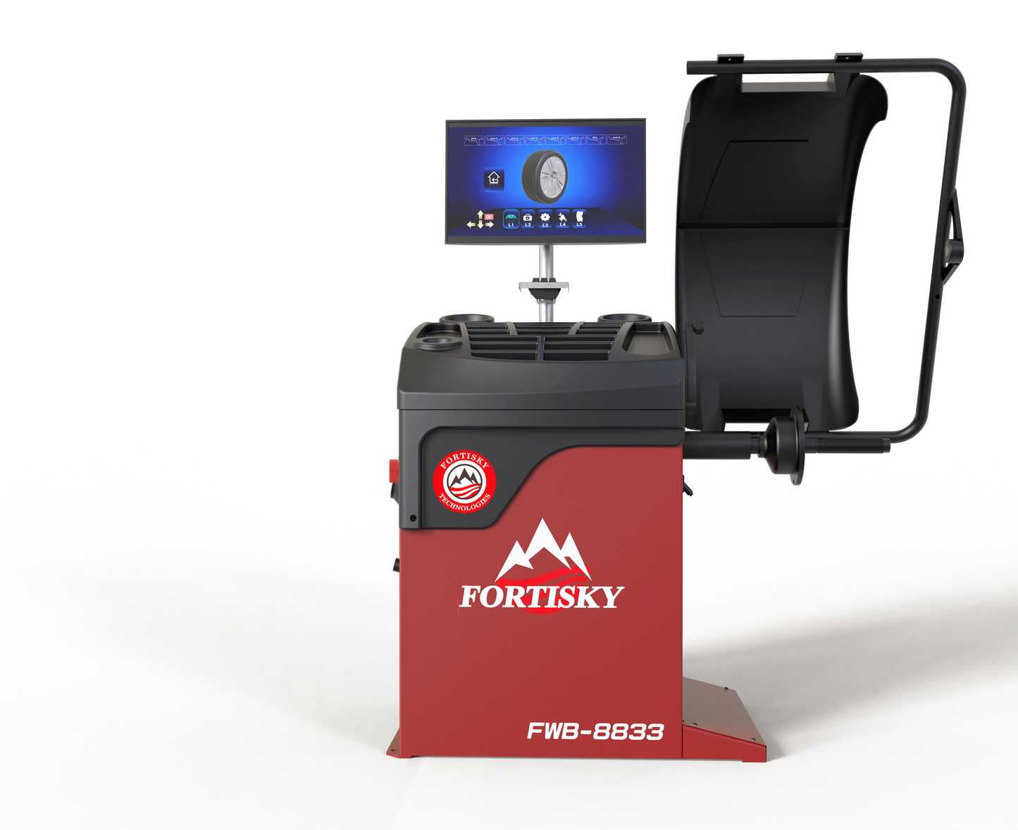 Fortisky 1670-8833 Tilt Back Tire Changer & Dynamic Display Screen Wheel Balancer Combo