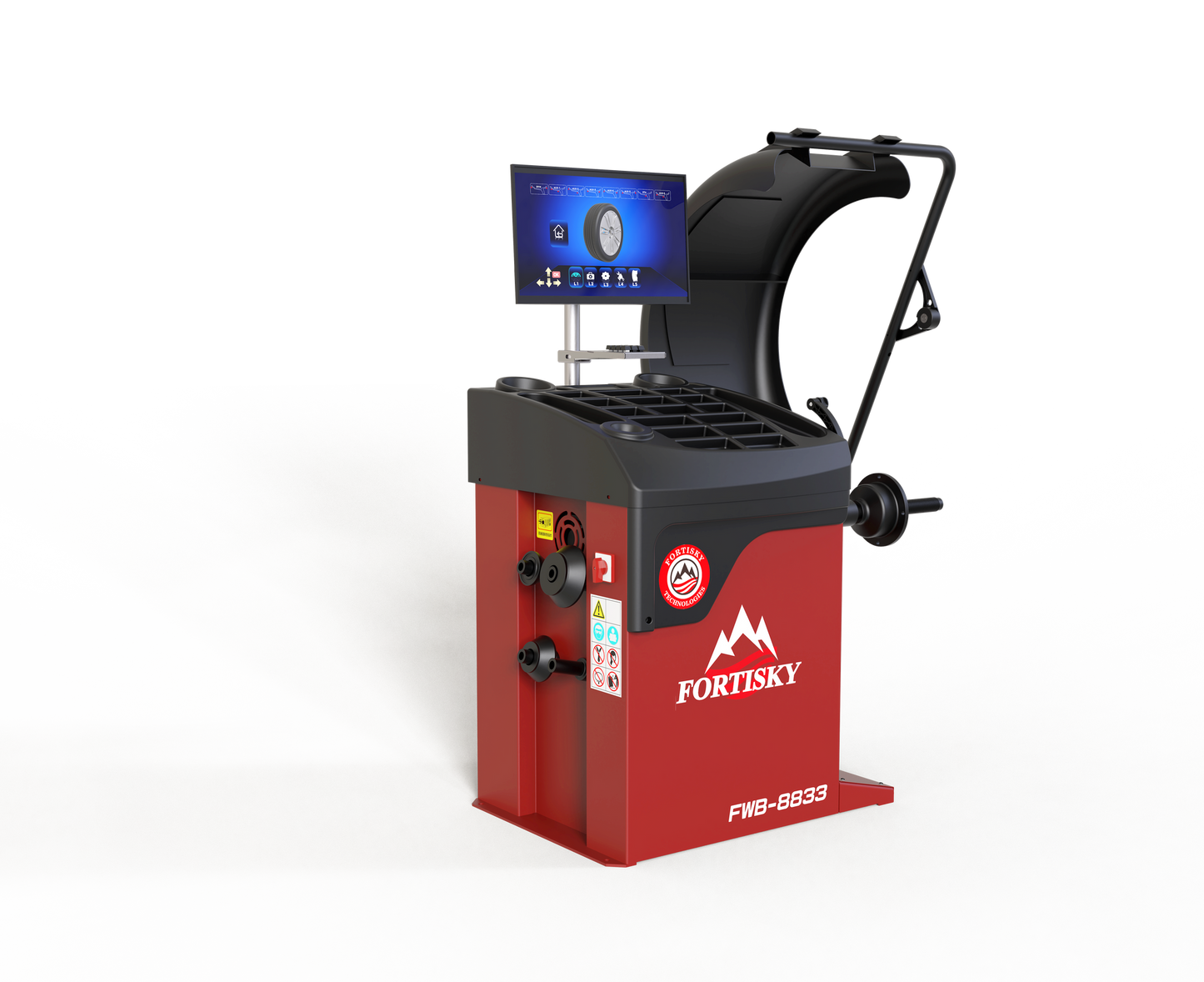Fortisky 1670-8833 Tilt Back Tire Changer & Dynamic Display Screen Wheel Balancer Combo