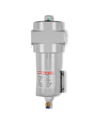 Mechmaxx 53 CFM Compressed Air Oil-Water Separator Precision Filter,0.01μm,Oil Content 0.001ppm, With Auto Drain, Pressure Indicator