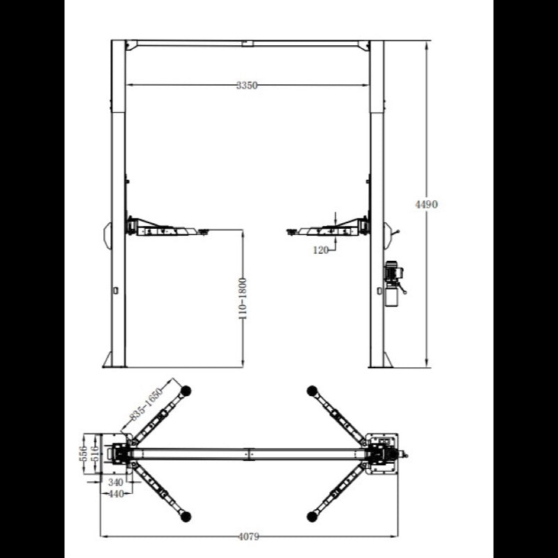 Katool KT-M150D 15,000 lbs 2 Post Lift
