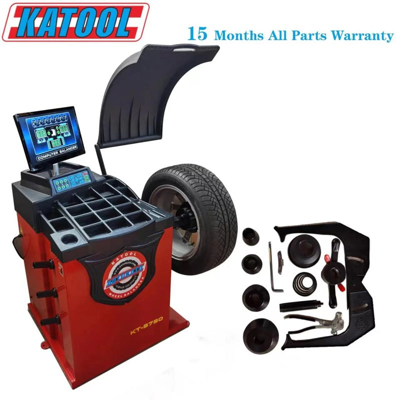 Katool KT-B750 Wheel Balancer - Laser & Automatic Ruler