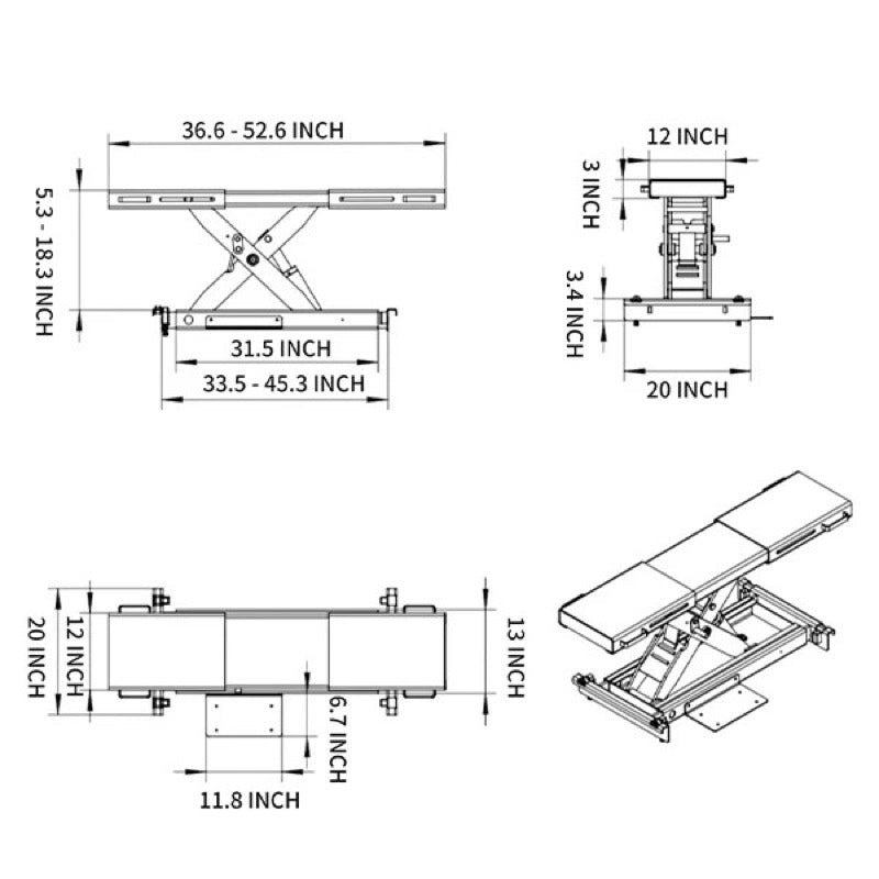 Katool KT-RJ50 Rolling Jack