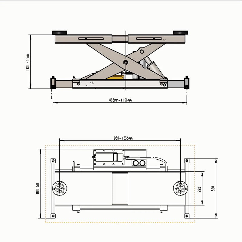 Katool KT-RJ70 7000lb Rolling Jack