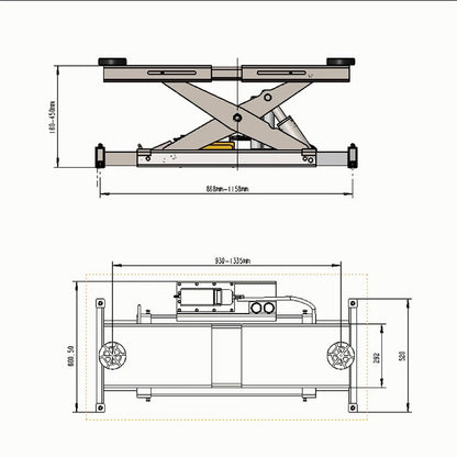 Katool KT-RJ70 7000lb Rolling Jack