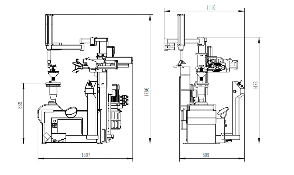 Katool KT-T900 Center Post Tire Changer Machine