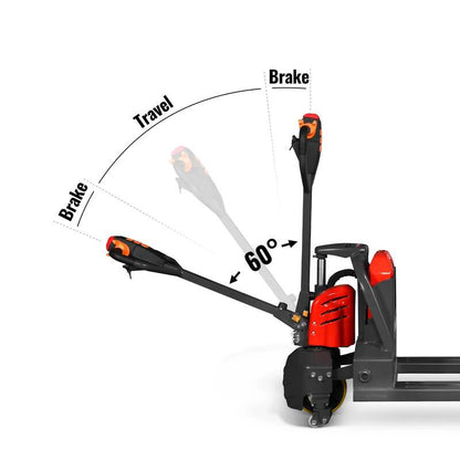MechMaxx 202002 Electric Pallet Jack – 4400 lb Lithium Battery Walkie Pallet Truck with 45" Forks