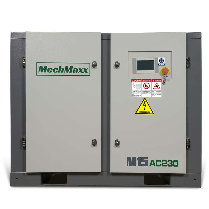MechMaxx 300002 15HP Rotary Screw Air Compressor – 45.9 CFM Industrial Air System
