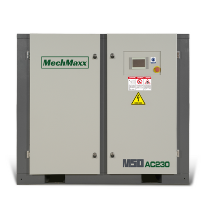 MechMaxx 300007 50HP Rotary Screw Air Compressor – 220 CFM Industrial Air System