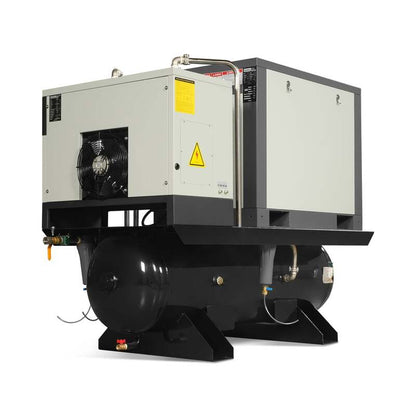 MechMaxx 300009 10HP Rotary Screw Air Compressor with Dryer & 66-Gal Tank – 32.8 CFM Industrial Air System