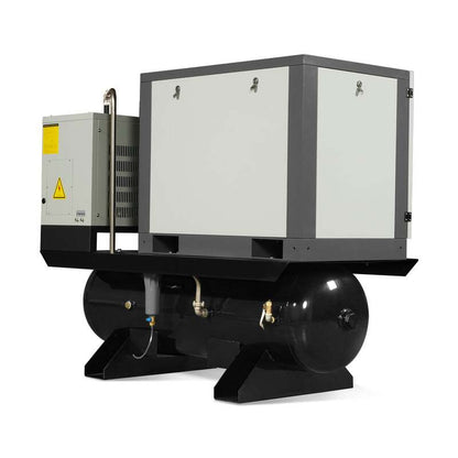 MechMaxx 300009 10HP Rotary Screw Air Compressor with Dryer & 66-Gal Tank – 32.8 CFM Industrial Air System