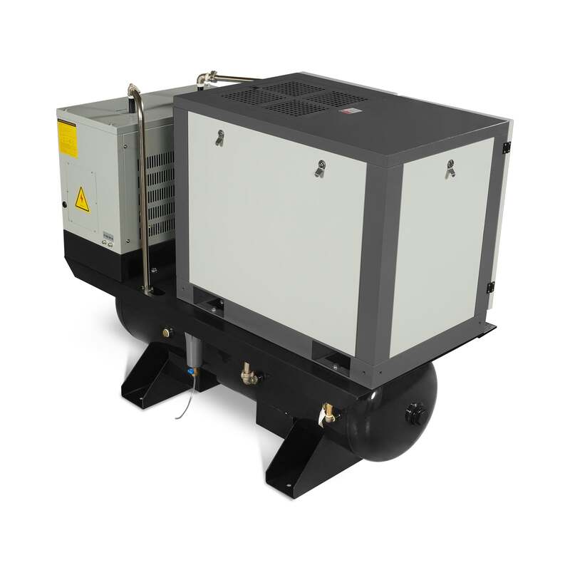MechMaxx 300009 10HP Rotary Screw Air Compressor with Dryer & 66-Gal Tank – 32.8 CFM Industrial Air System