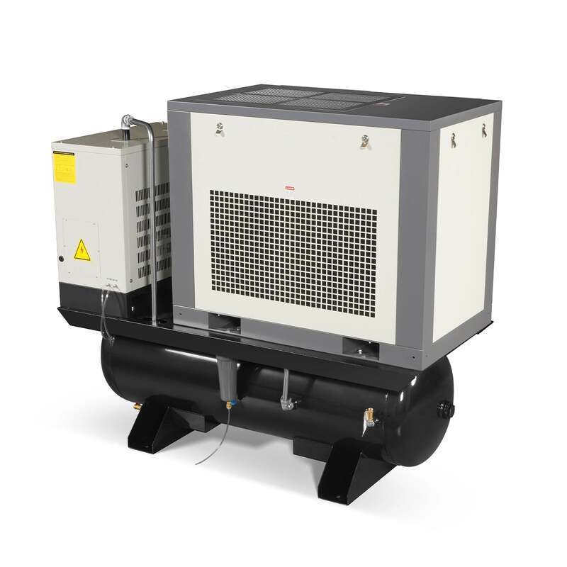 MechMaxx 300010 15HP Rotary Screw Air Compressor with Dryer & 105-Gal Tank – 45.9 CFM Industrial Air System