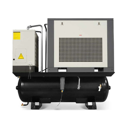 MechMaxx 300010 15HP Rotary Screw Air Compressor with Dryer & 105-Gal Tank – 45.9 CFM Industrial Air System