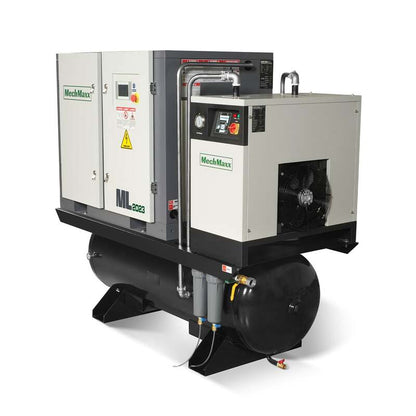 MechMaxx 300011 20HP Rotary Screw Air Compressor with Dryer & 105-Gal Tank – 78 CFM Industrial Air System