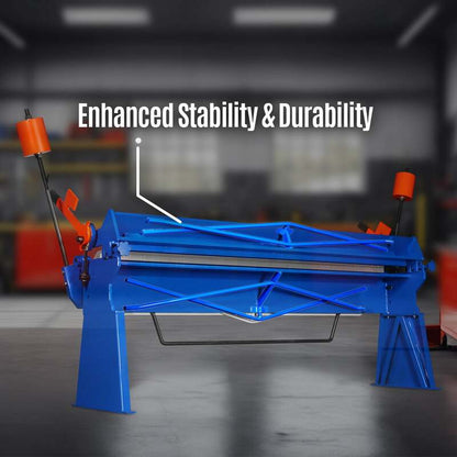 MechMaxx 500304 PB10012 100" Manual Pan & Box Brake – 12 Gauge 8-Ft Sheet Metal Brake