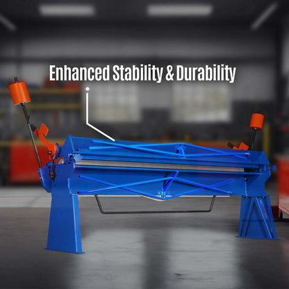 MechMaxx 500305 PB12014 120" Manual Pan & Box Brake – 14 Gauge 10-Ft Sheet Metal Brake