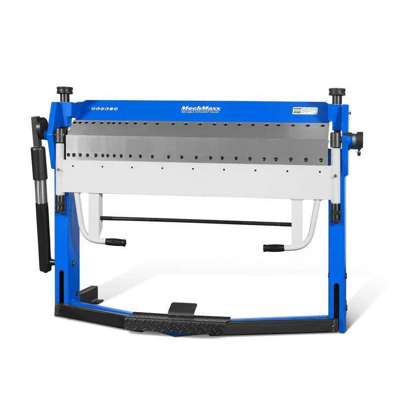 MechMaxx 500311 50" Foot Clamp Pan and Box Brake – 14 Gauge Industrial Sheet Metal Brake