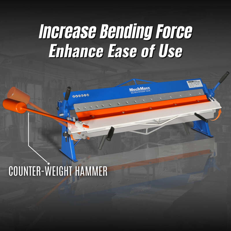MechMaxx 500301 PB4816 48" Manual Pan & Box Brake – 16 Gauge Sheet Metal Bending Brake