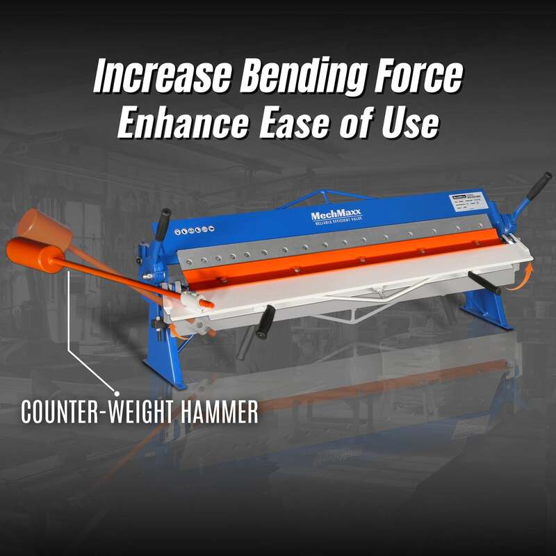 MechMaxx 500301 PB4816 48" Manual Pan & Box Brake – 16 Gauge Sheet Metal Bending Brake