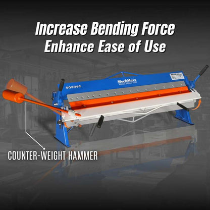 MechMaxx 500301 PB4816 48" Manual Pan & Box Brake – 16 Gauge Sheet Metal Bending Brake