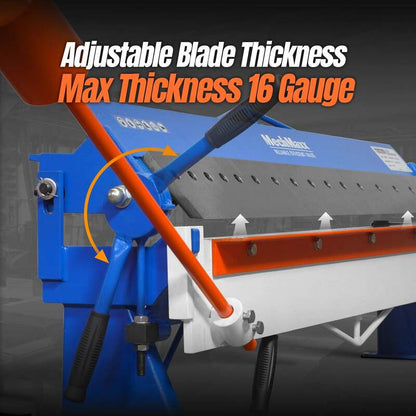 MechMaxx 500301 PB4816 48" Manual Pan & Box Brake – 16 Gauge Sheet Metal Bending Brake