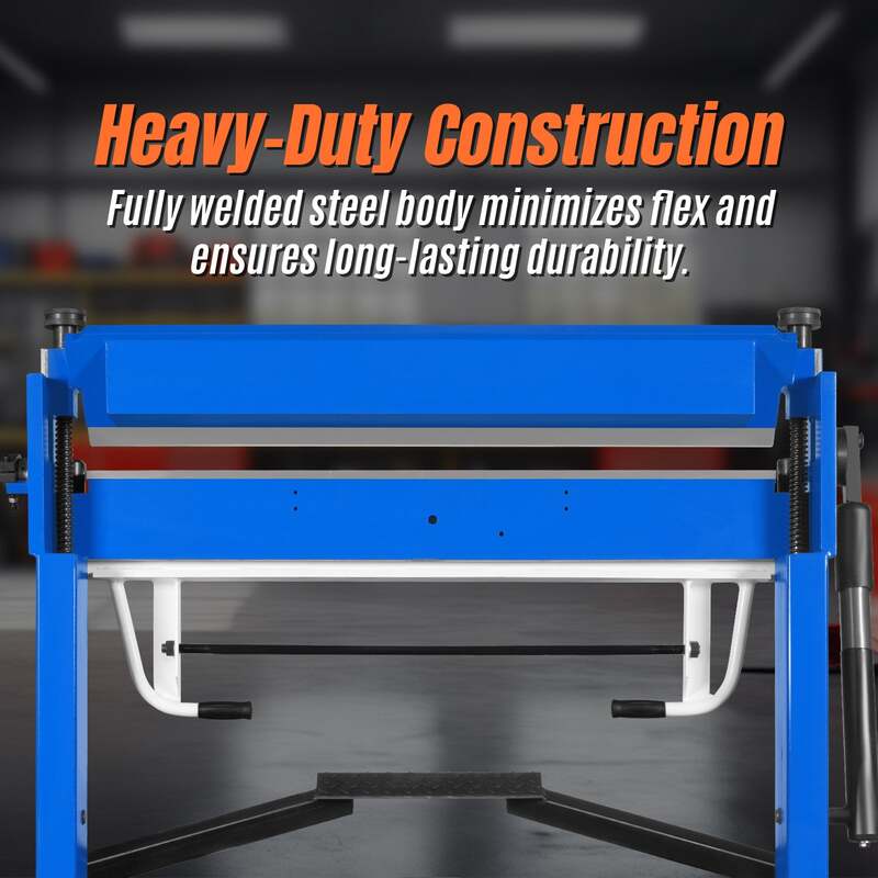 MechMaxx 500310 PBA5014 50" Foot Clamp Pan & Box Brake – 14 Gauge Sheet Metal Bending Machine