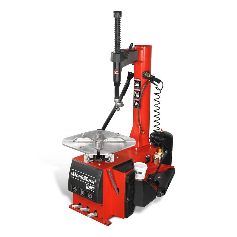 MechMaxx 200002 TC966 Tire Changer – 10–24" Rim Swing Arm Tire Machine with Bead Blaster