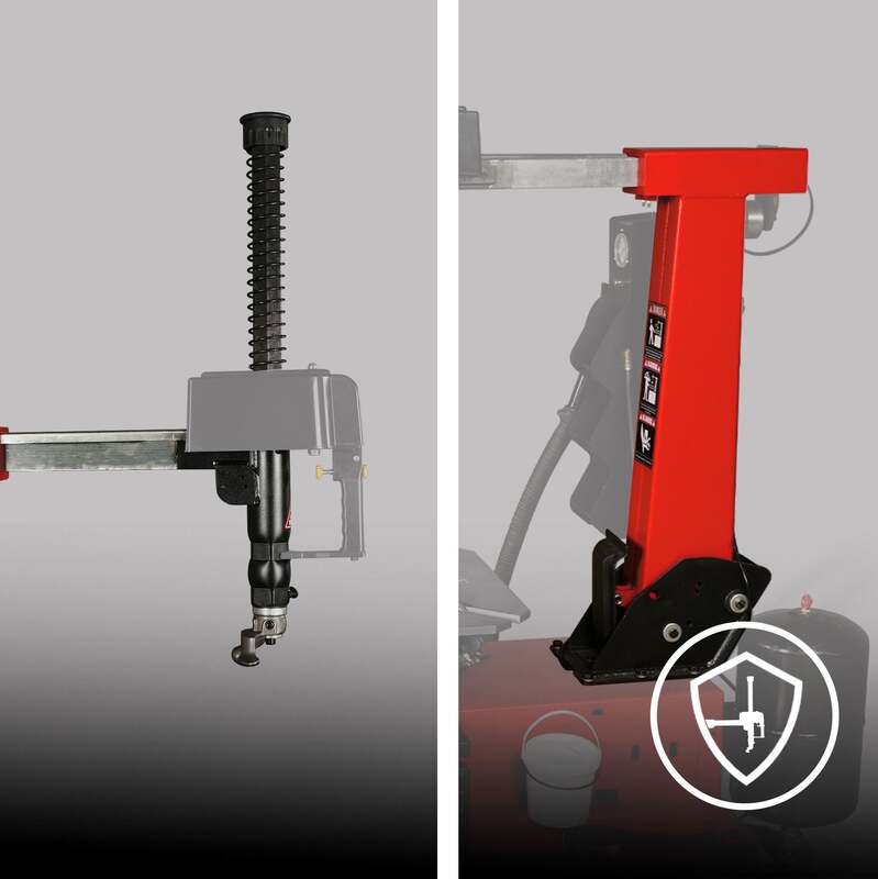 MechMaxx 200006 TC968 Tilt-Back Tire Changer – 12–26" Rim Wheel Changer with Bead Blaster