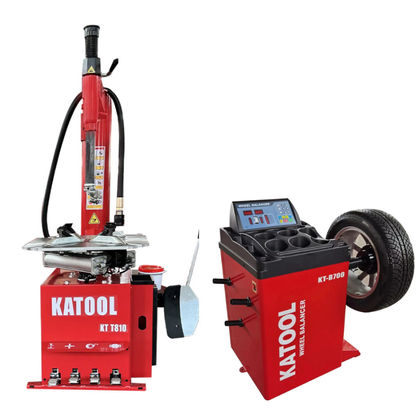 Katool KT-T810 & KT-B700 Tire Changer KT-T810 & Wheel Balancer combo