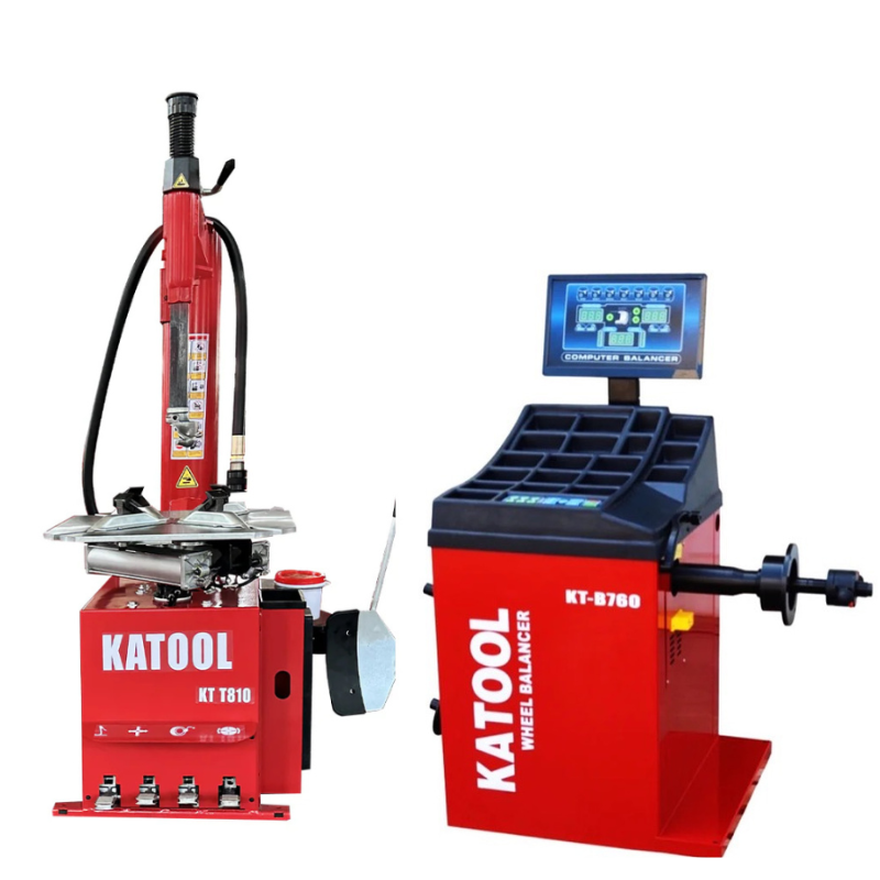 Katool KT810 & KT-B760 Tire Changer and Wheel Balancer combo