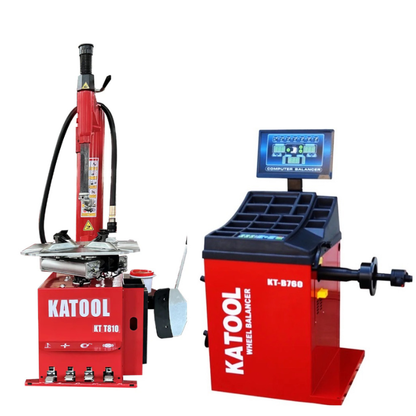 Katool KT810 & KT-B760 Tire Changer and Wheel Balancer combo