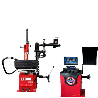 Katool KT-T835 & KT-B750 Tire Changer and Wheel Balancer Combo