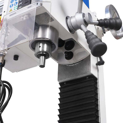 MechMaxx 500202 VM25L 7" x 27-1/2" Benchtop Mini Mill Drill – 1.5HP Variable Speed R8 Milling Machine