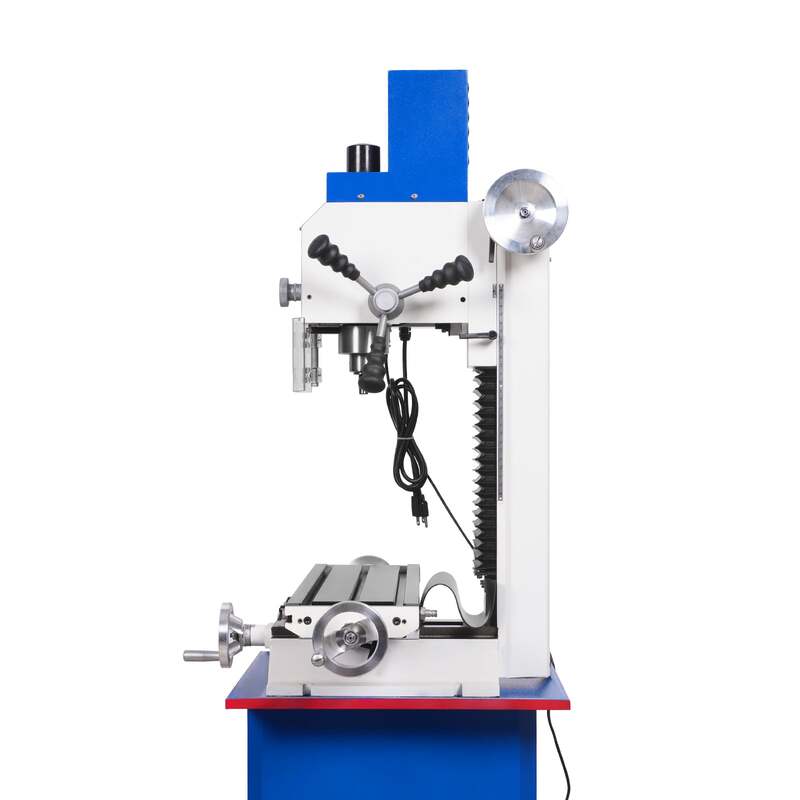 MechMaxx 500202 VM25L 7" x 27-1/2" Benchtop Mini Mill Drill – 1.5HP Variable Speed R8 Milling Machine