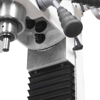 MechMaxx 500203 VM25LD 7" x 27-1/2" Benchtop Mill Drill with DRO – 1.5HP Variable Speed R8 Milling Machine