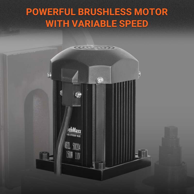 MechMaxx 500204 VM32L 8-1/4" x 33" Benchtop Mill Drill – 2HP Variable Speed R8 Milling Machine