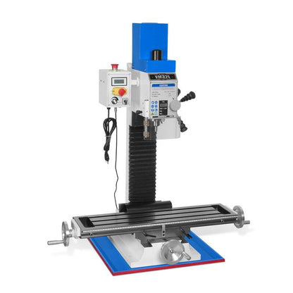 MechMaxx 500204 VM32L 8-1/4" x 33" Benchtop Mill Drill – 2HP Variable Speed R8 Milling Machine
