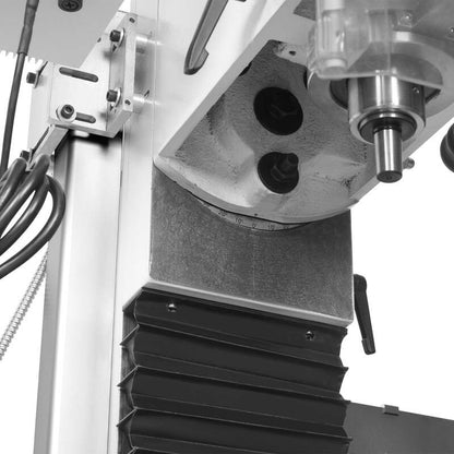Mechmaxx 500205 8-1/4" × 33" Benchtop Mill Drill Machine with 3-Axis DRO – 2 HP Brushless Motor, Variable Speed, R8 Spindle (VM32LD)