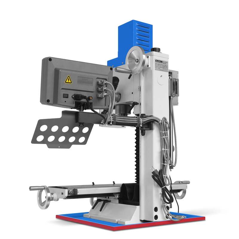 Mechmaxx 500205 8-1/4" × 33" Benchtop Mill Drill Machine with 3-Axis DRO – 2 HP Brushless Motor, Variable Speed, R8 Spindle (VM32LD)