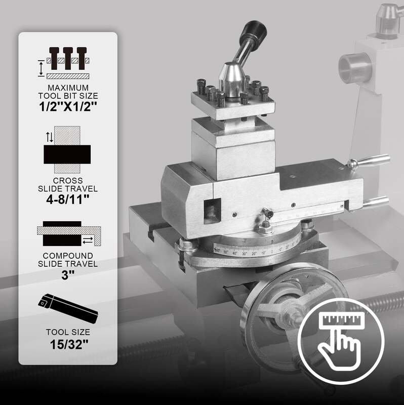 MechMaxx 500103 16" x 16" Combo Lathe Mill Drill – 1HP Multi-Function Metalworking Machine