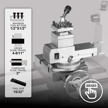 MechMaxx 500103 16" x 16" Combo Lathe Mill Drill – 1HP Multi-Function Metalworking Machine