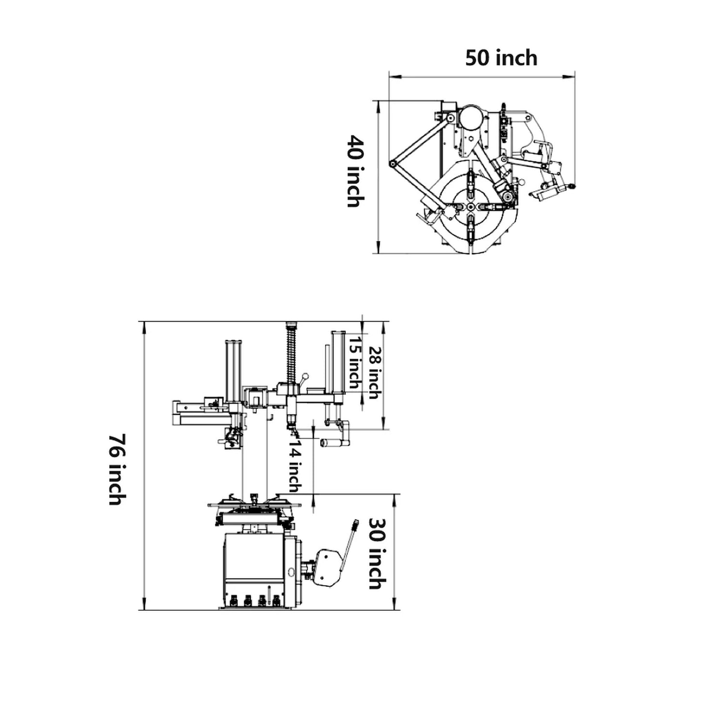 Katool KT-T830  Tire Changer Light Duty Assist Arm