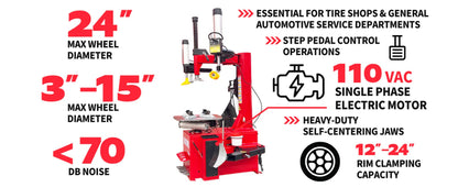 Katool KT-T830  Tire Changer Light Duty Assist Arm