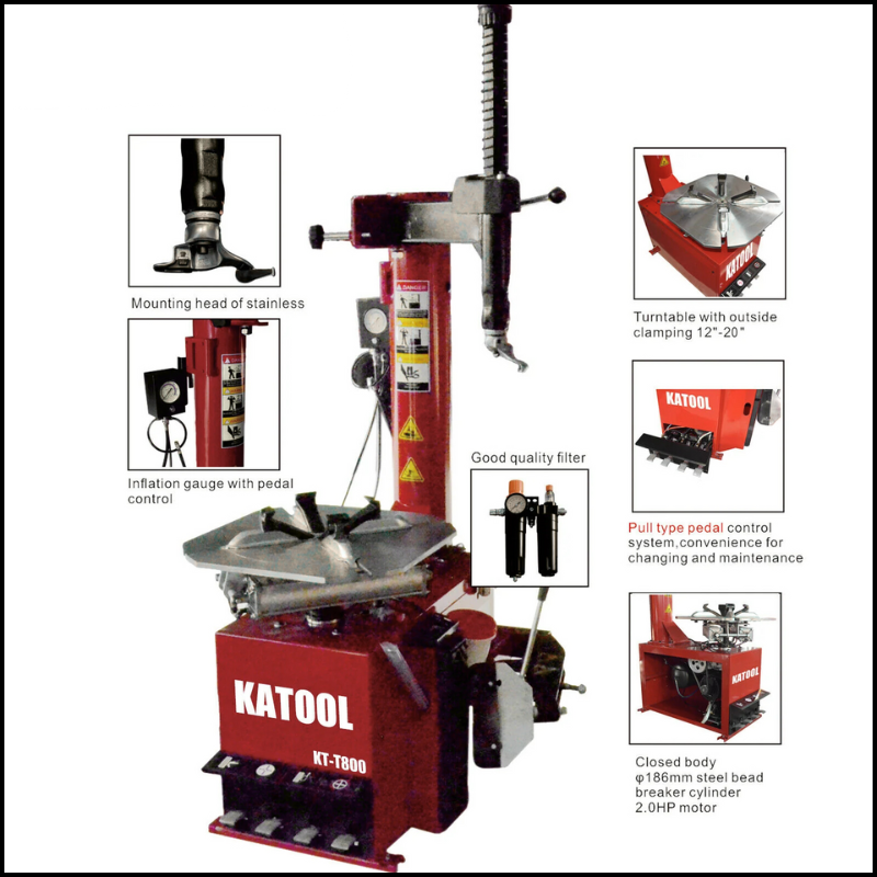 Katool KT-T800 Wheel Clamp Tire Changer Machine