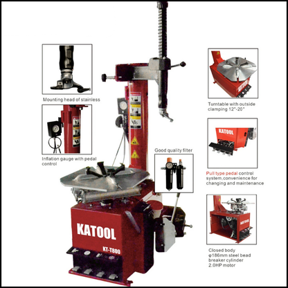 Katool KT-T800 Wheel Clamp Tire Changer Machine